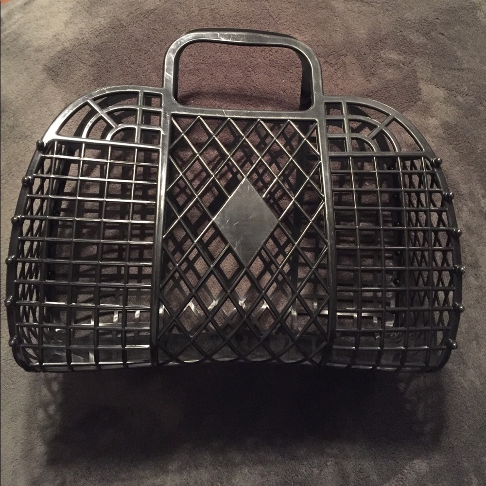 Black Caged Purse