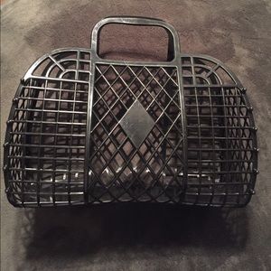 Black Caged Purse