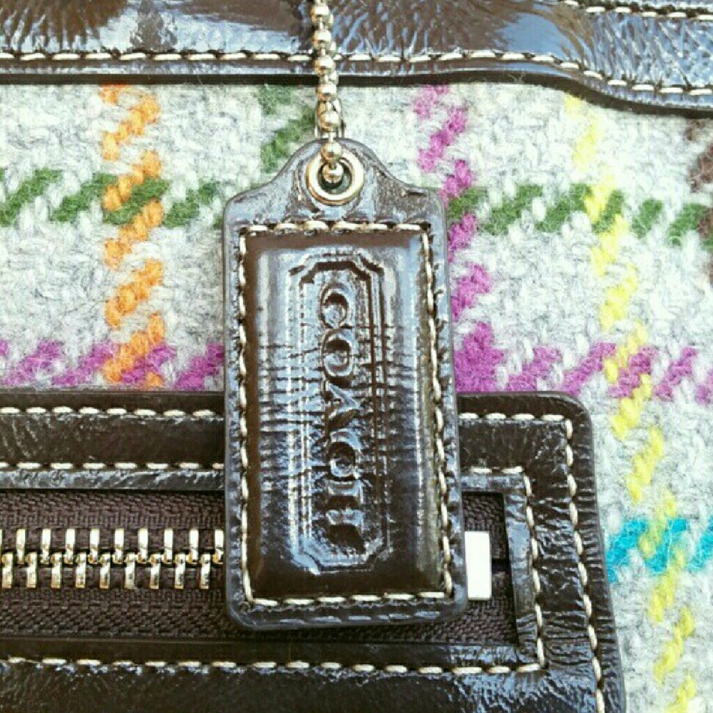 NWOT Textured Coach Tote