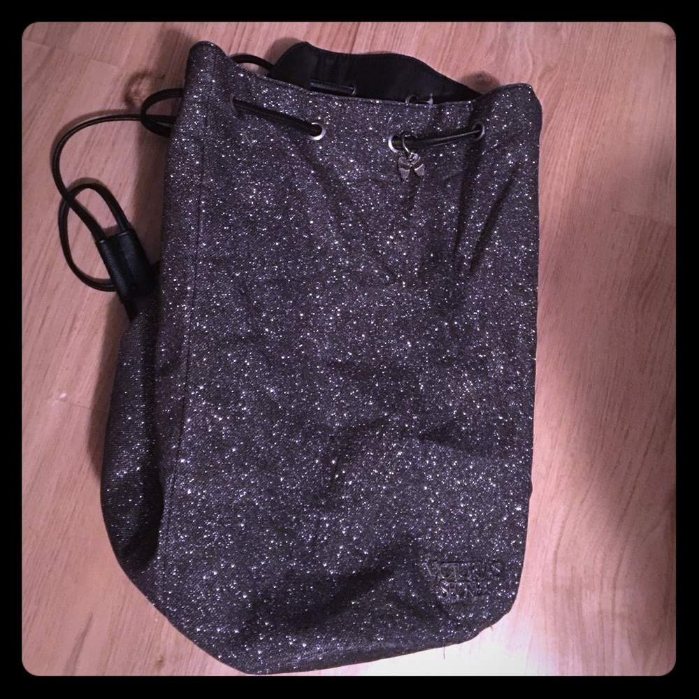 Victoria secret bucket bag back pack straps