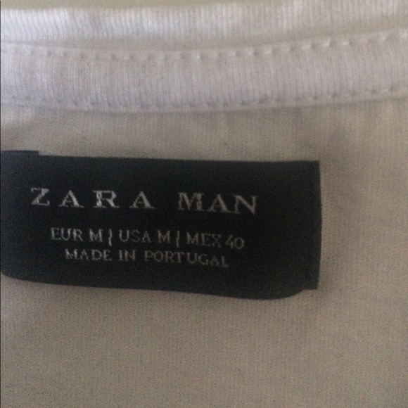 ZARA MAN - Graphic Tee w/design blocks - Picture 5 of 5