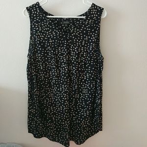 Lucky Brand Polka Dot Sleeveless Blouse
