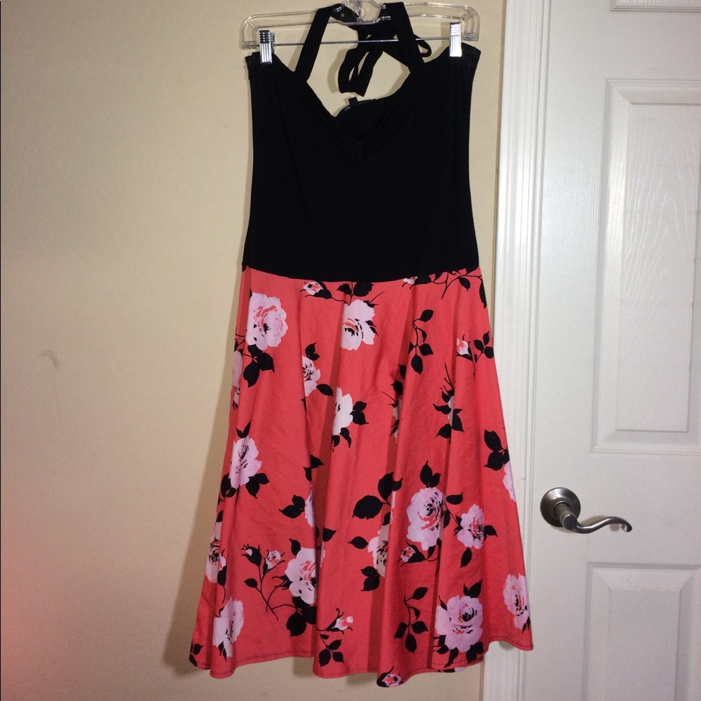 Handmade 50's style halter dress