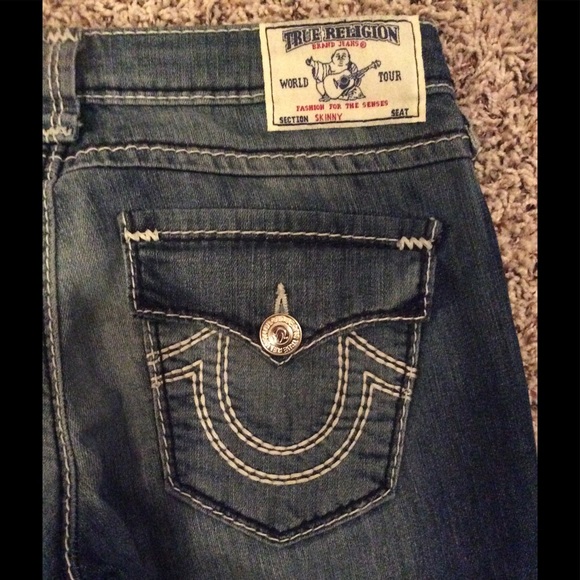 😍 True Religion Medium Wash Skinny Jeans - Picture 7 of 7