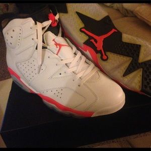 Nike Air Jordan 6 VI Retro Infrared White Size 12
