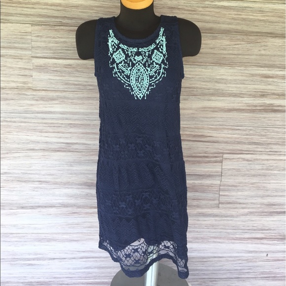 Xhilaration Dresses & Skirts - Navy and Teal Dress