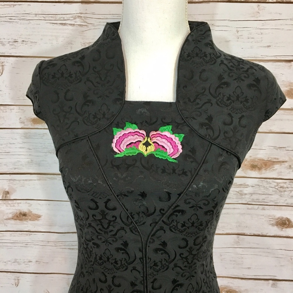 Embroidered Geisha Inspired Dress