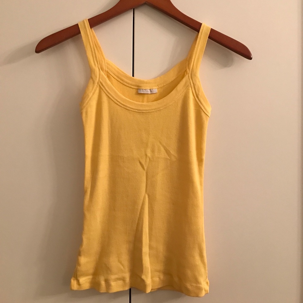 Yellow Ribbed Tank