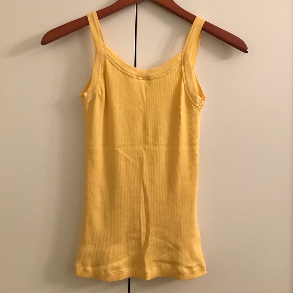 Yellow Ribbed Tank - Picture 2 of 3