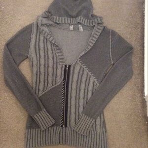Grey Zip up Sweater