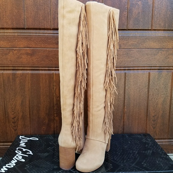 Gorgeous Tall Fringe Sam Edelman Boots - Picture 3 of 8