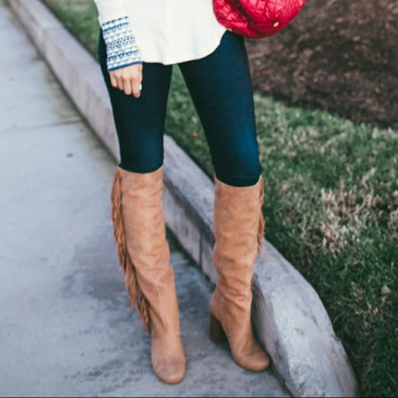 Gorgeous Tall Fringe Sam Edelman Boots - Picture 7 of 8