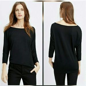 Vince perforated leather insert top