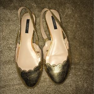 Zara sling back flats