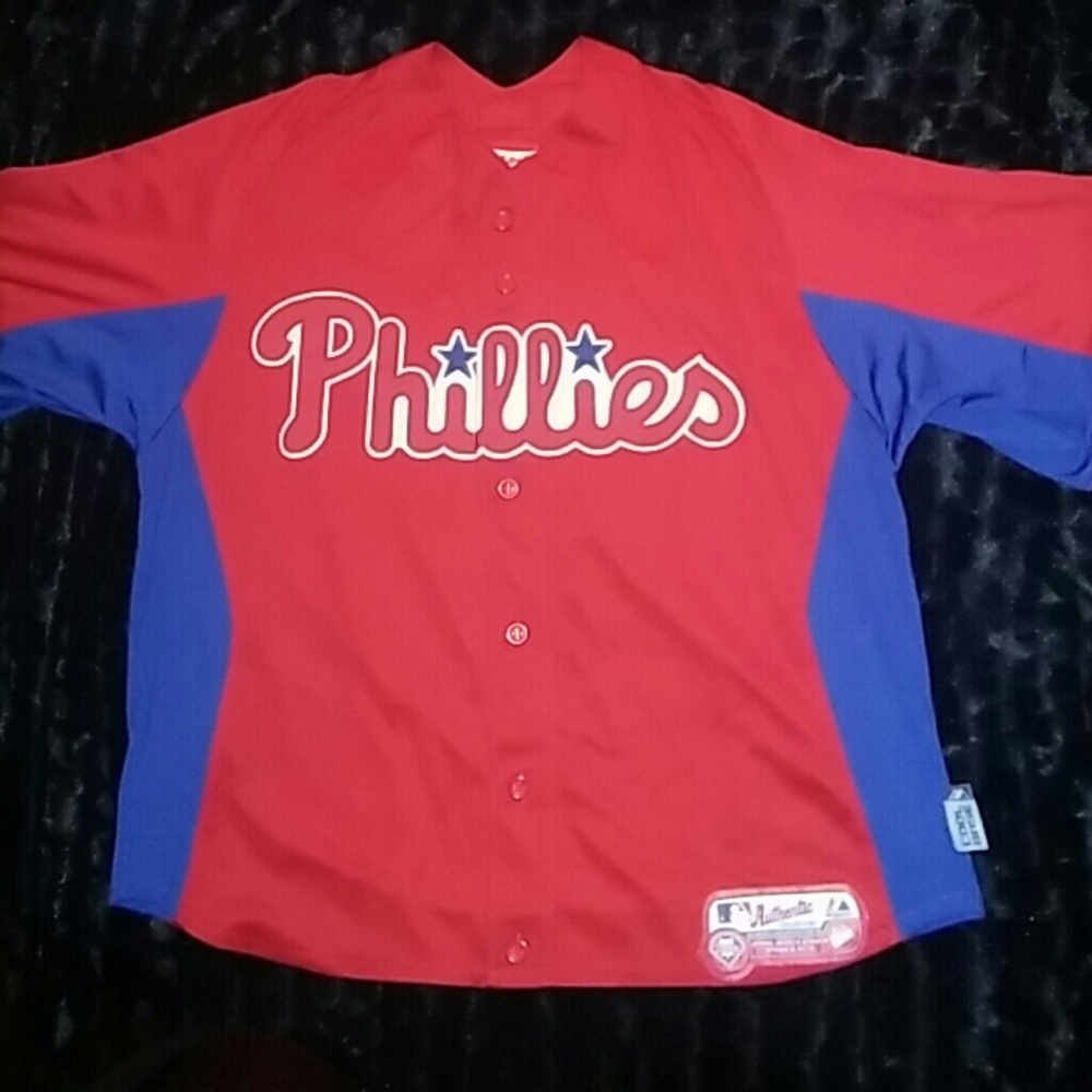Kids Authentic Phillies Jersey Shirt