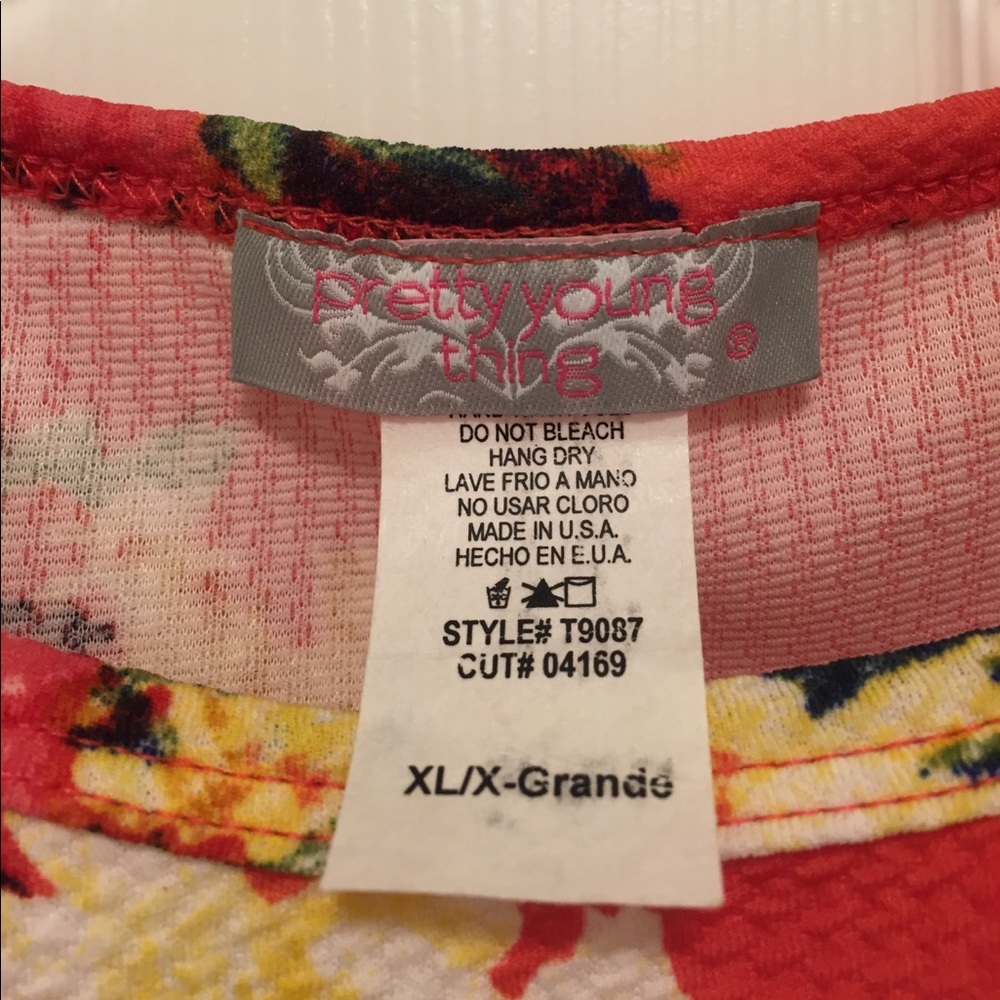 HPx2🎉 NWOT Coral Floral Skater Dress - Picture 2 of 2