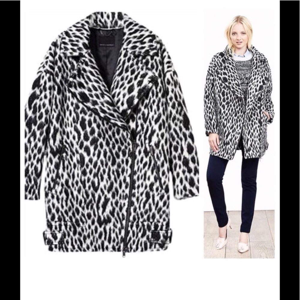 Leopard BANANA REPUBLIC Pea Coat