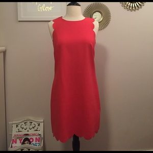 Jcrew scalloped dress