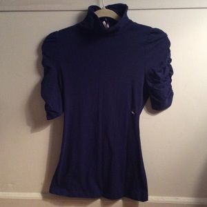 BRAND NEW Blue Turtleneck - Quarter Sleeve - SizeM