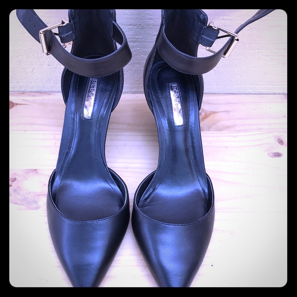 BCBGENERATION ankle strap wedges