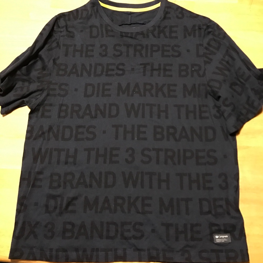 Adidas original "the brand with 3 stripes" tee