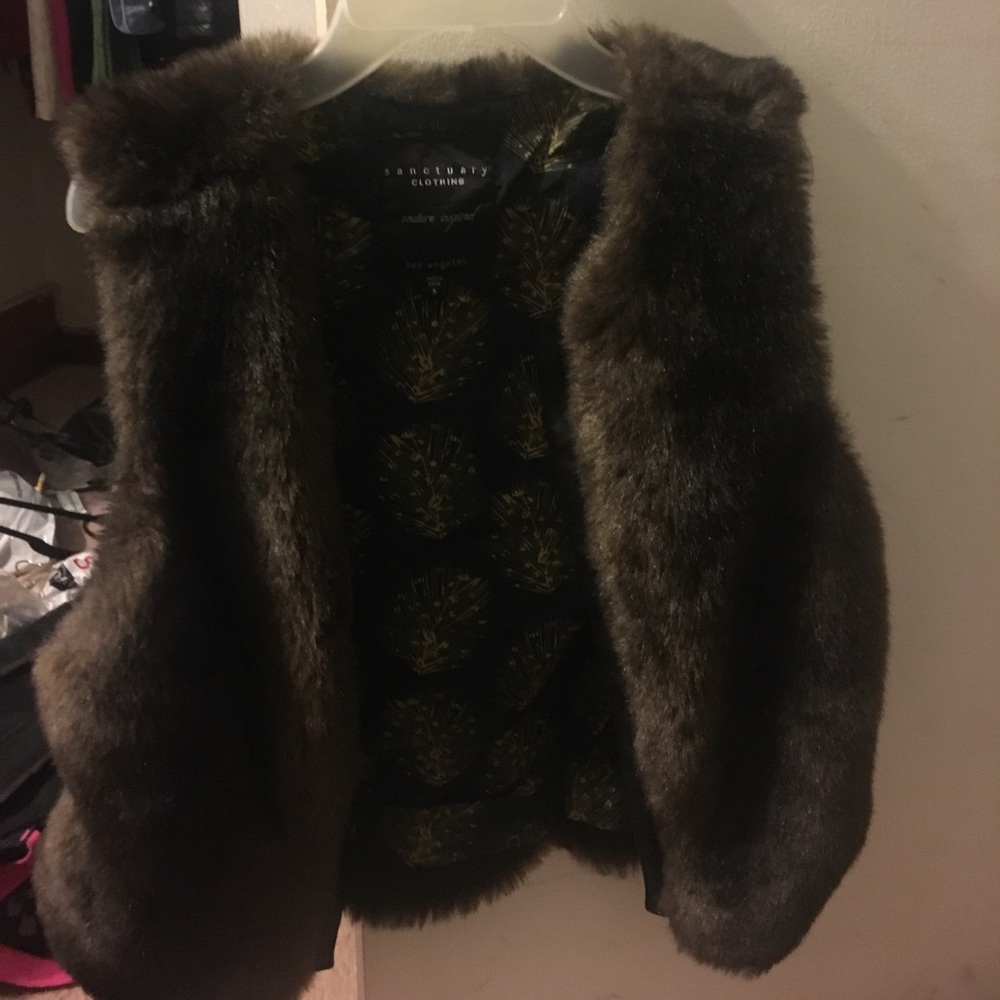 Sanctuary faux fur vest