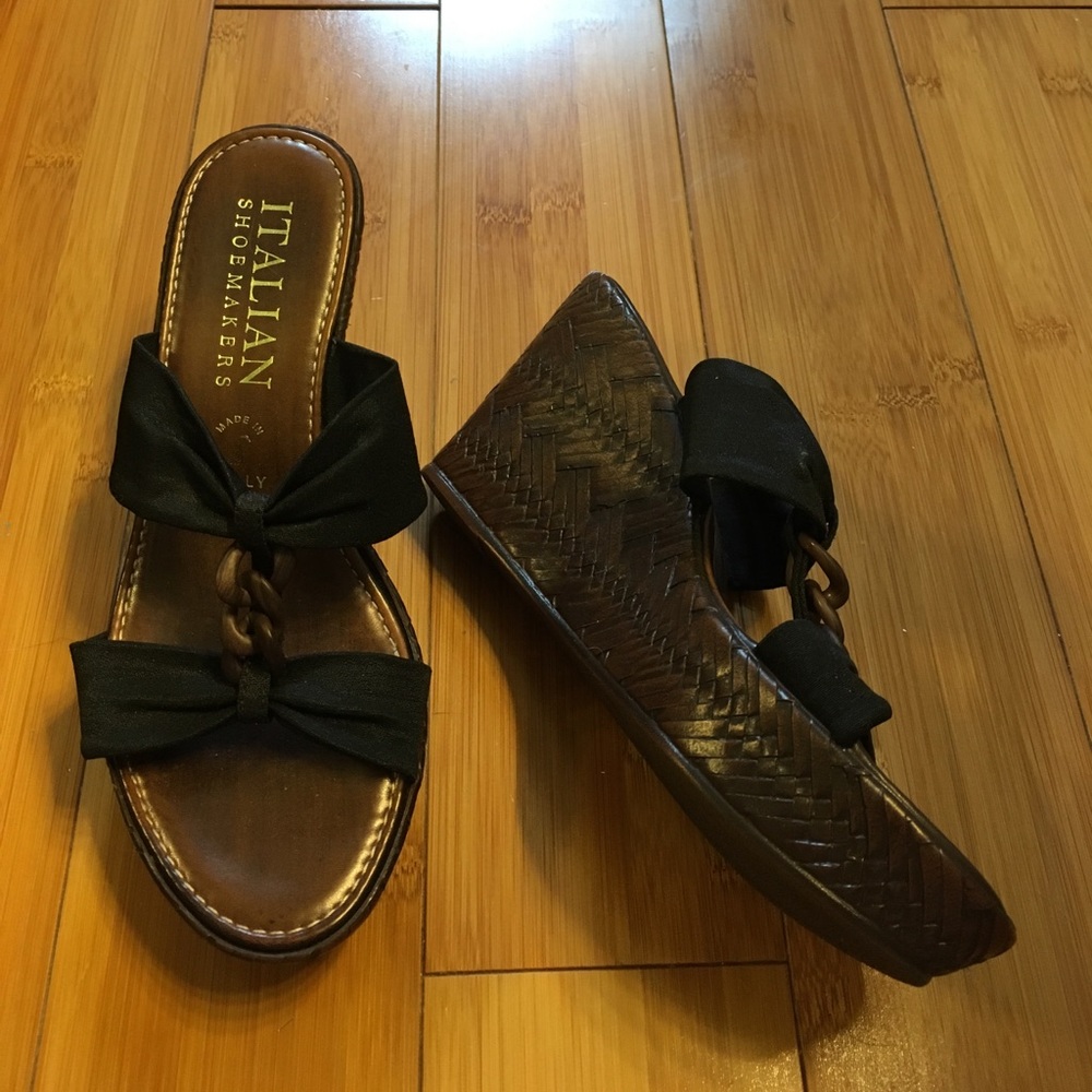 Super cute slip-on wedges