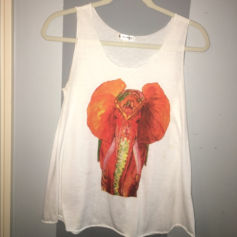 Cute white tank top