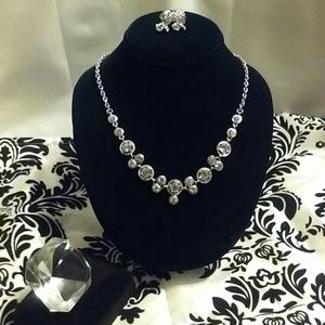 Rhinestone Necklace Set