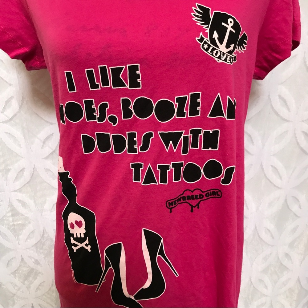 I like Shoes, Booze and Dudes Tattoos Nightshirt - Picture 2 of 3