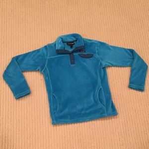 Girls' re-tool blue snap T Patagonia pullover