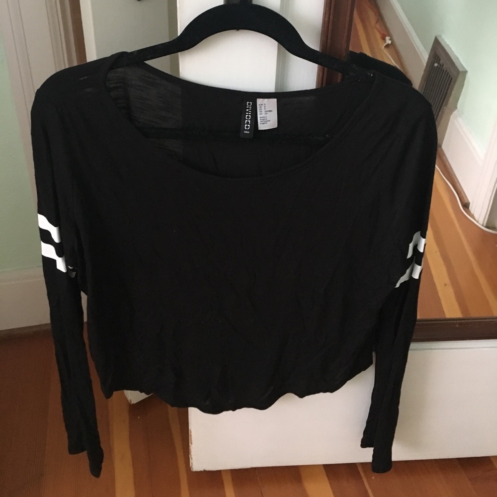 H&M varsity striped crop top!