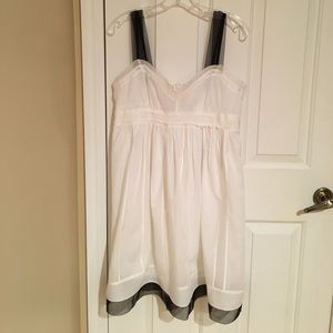 Beautiful White & Black Dress from Loft 10P