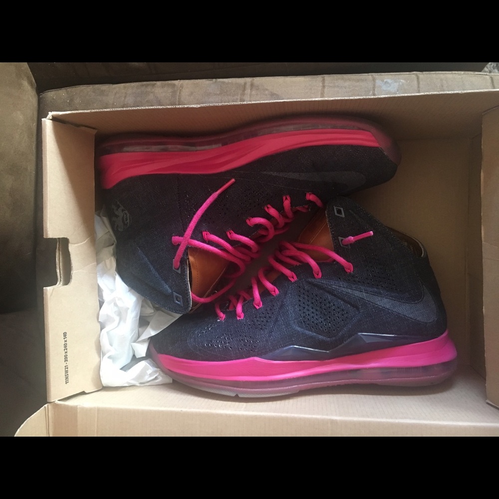 LeBron EXT Denim size 9.5