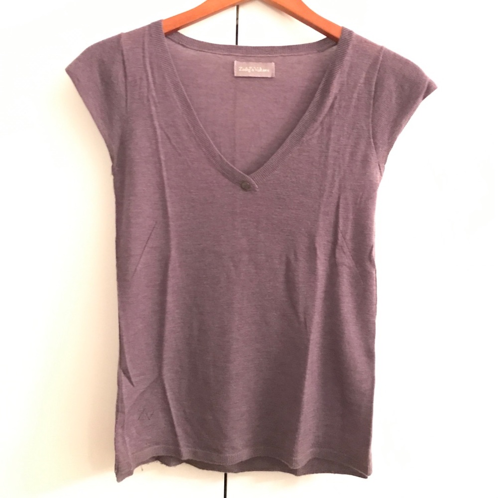 Purple Cashmere Tee