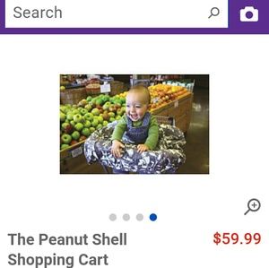 The Peanut Shell Shopping Cart Cover