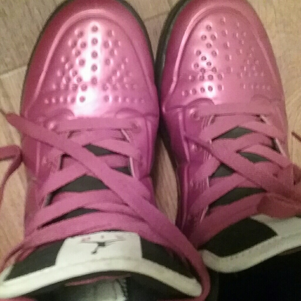 Deep red Jordans  5.5y