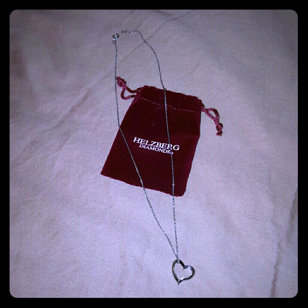 Sterling Silver Heart Necklace NWOT