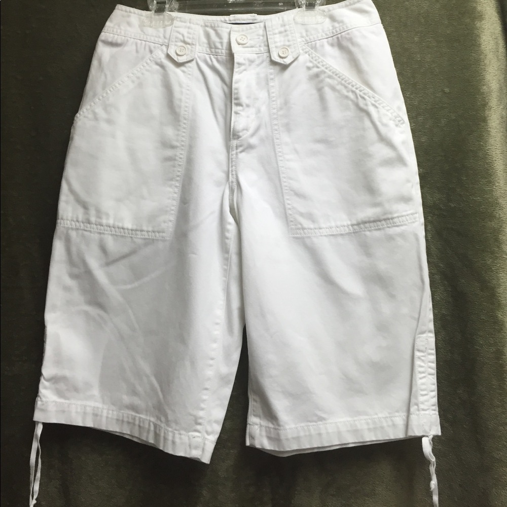 Caribbean Joe white Bermuda shorts