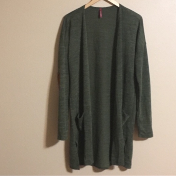Long Cardigan with Elbow Patches - Picture 2 of 4