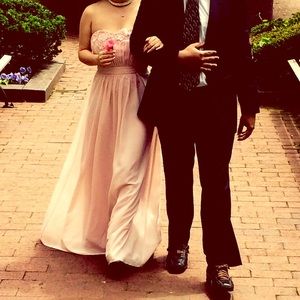 Beautiful strapless maxi dress