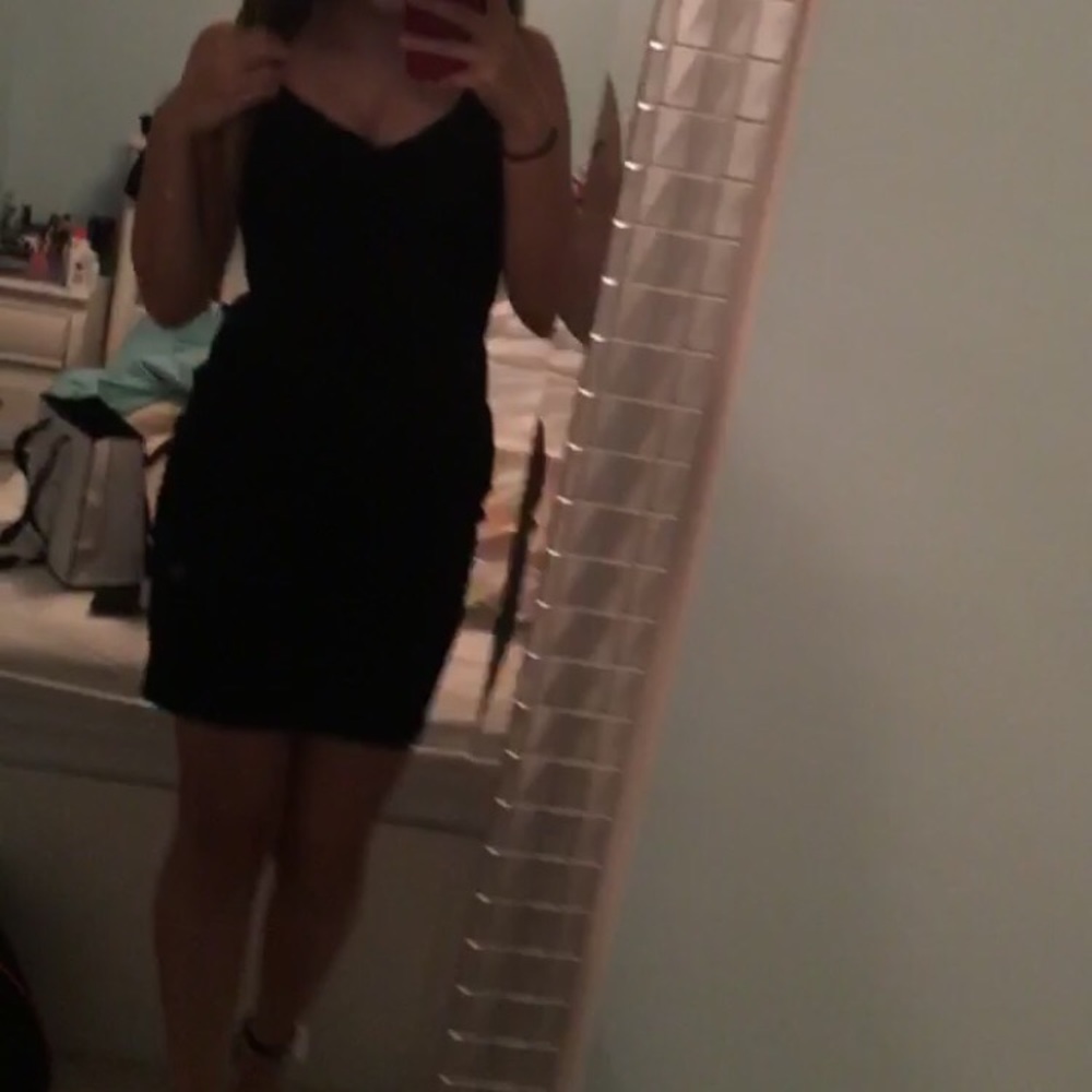 Tight black sexy dress