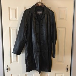 Wilson's leather mid length coat- Men's