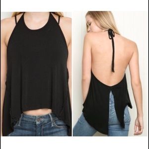 Black Brandy Melville halter top