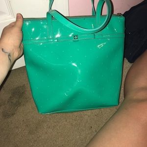 Kate Spade Emerald Green Shoulder Tote
