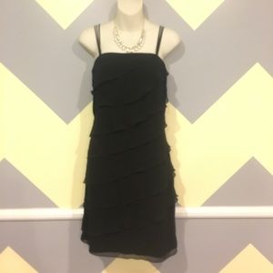 Black Ruffle Dress - White House Black Market