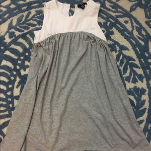Gray and white gap casual girls dress