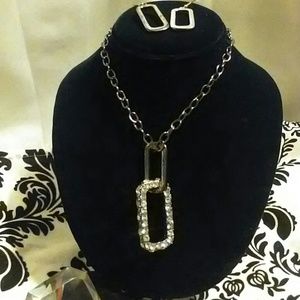 Rhinestone Necklace Set