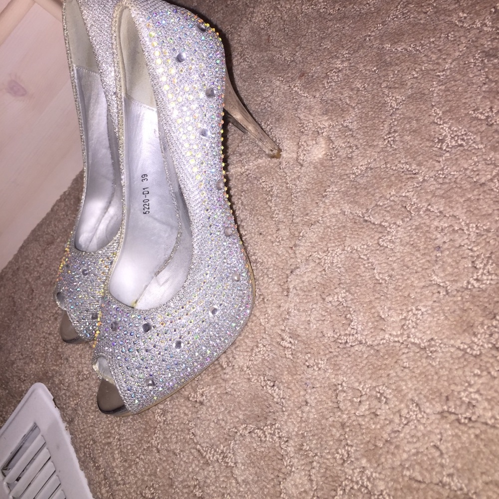 silver heels
