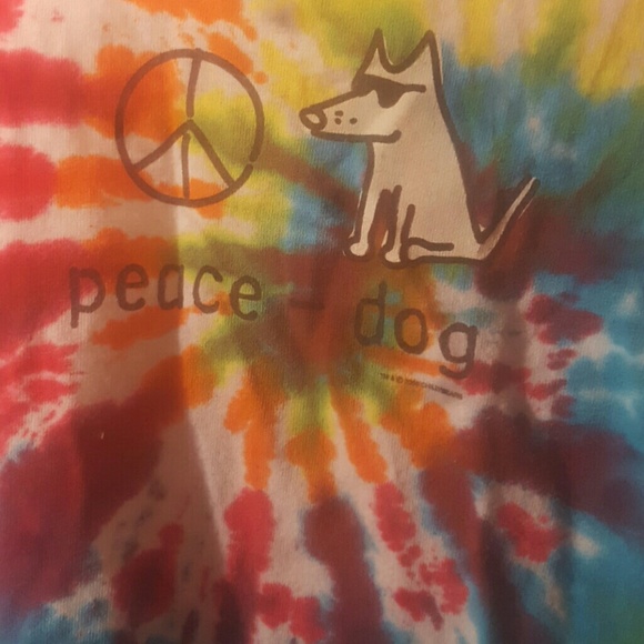 27# Child's shirt peace dog tie dye - Picture 2 of 3